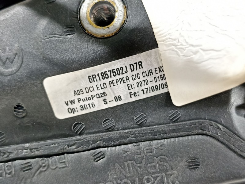 Recambio de retrovisor derecho para volkswagen polo (6r1) advance referencia OEM IAM 6R1857502J  