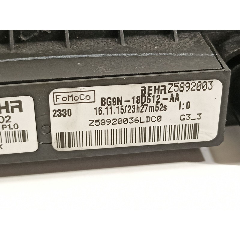 Recambio de resistencia calefaccion para land rover range rover evoque (l538) 2.0 d 4x4 referencia OEM IAM BG9N18D612AA  LR03289