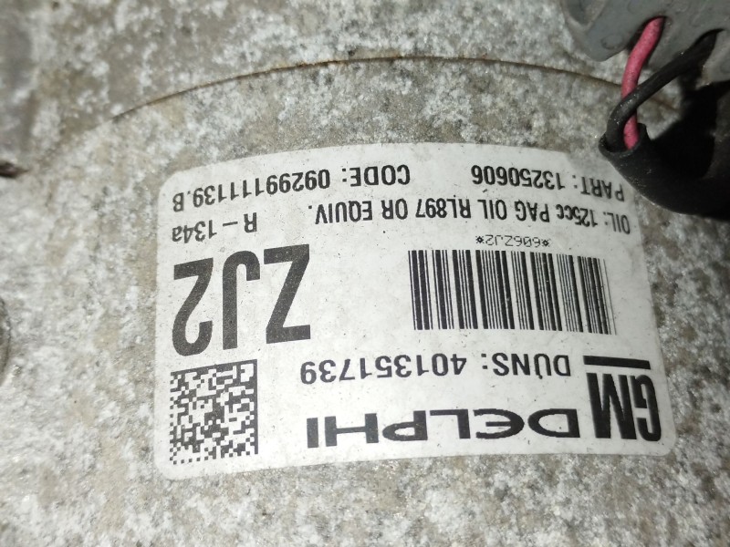Recambio de compresor aire acondicionado para opel astra j lim. cosmo referencia OEM IAM   