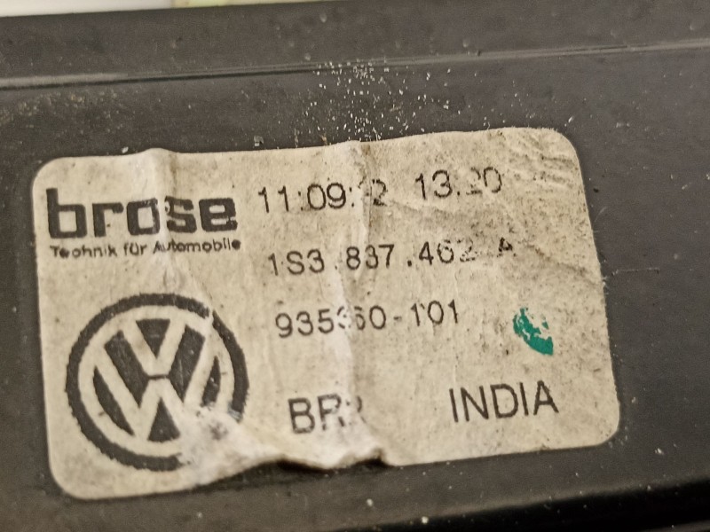 Recambio de elevalunas delantero derecho para seat mii (kf1) reference referencia OEM IAM 1S3837462  6RU959801