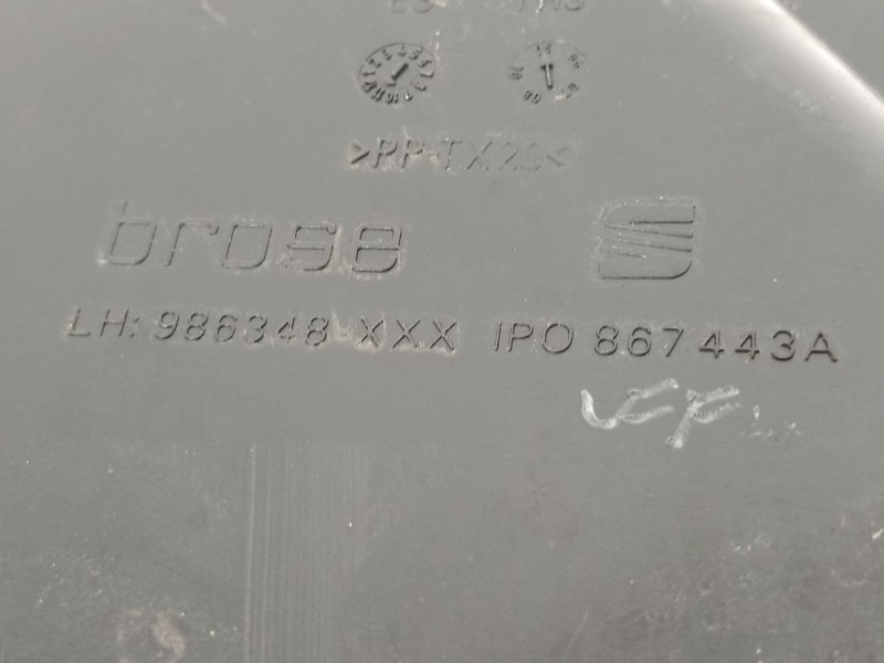 Recambio de elevalunas trasero izquierdo para seat leon (1p1) reference referencia OEM IAM 1P0867443A  