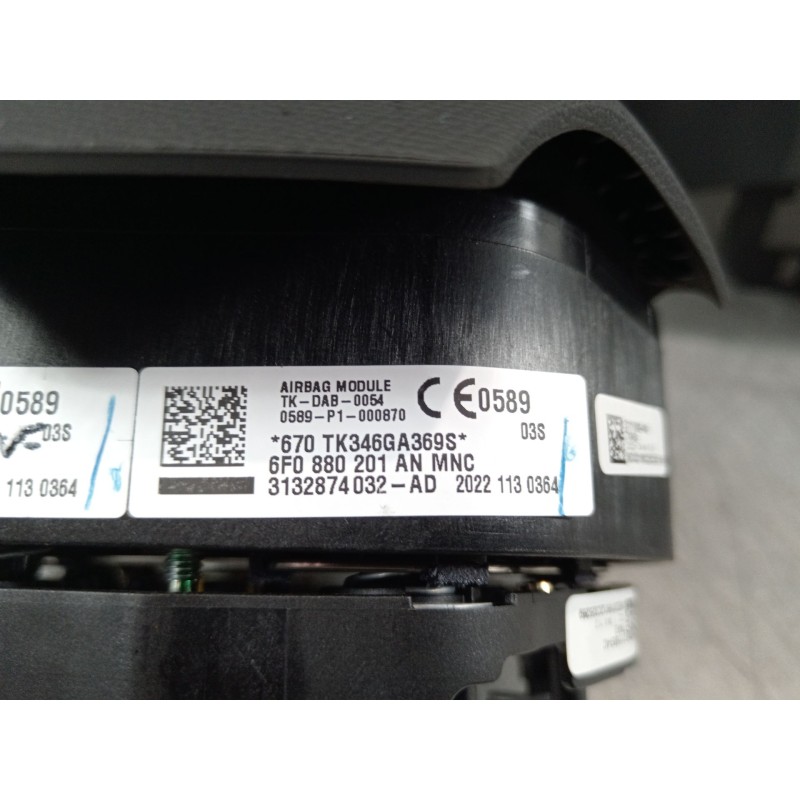 Recambio de kit airbag para seat ibiza v (kj1, kjg) 1.0 tsi referencia OEM IAM 6F1857075 6F0880201 5QF959655