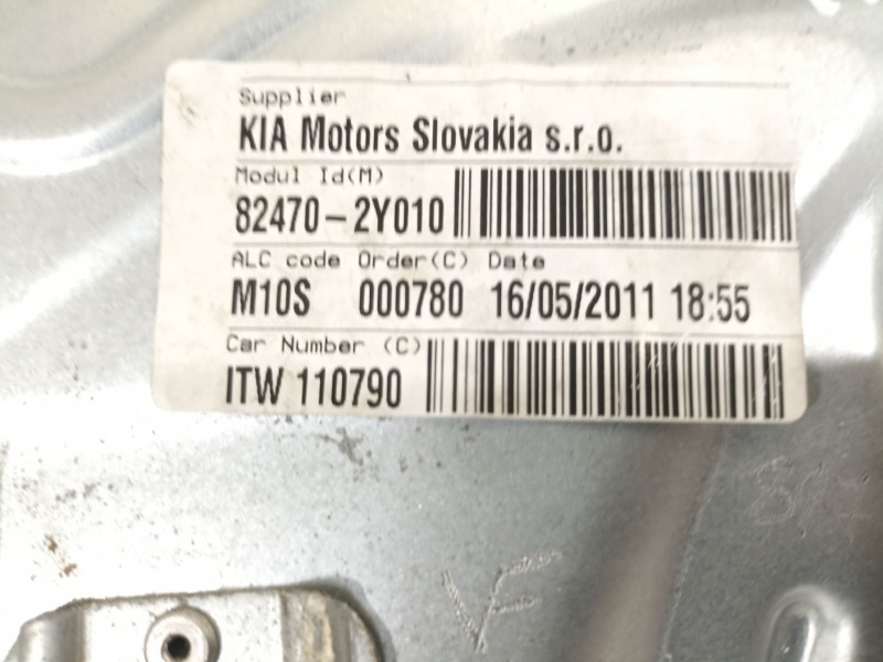 Recambio de elevalunas delantero izquierdo para hyundai ix35 classic 2wd referencia OEM IAM 824702y010  