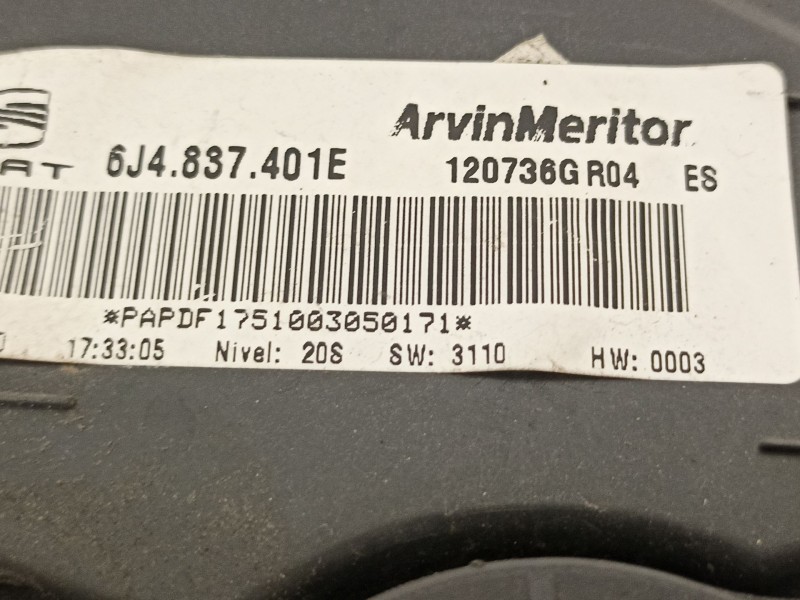 Recambio de elevalunas delantero izquierdo para seat ibiza (6j5) reference referencia OEM IAM 6j4837401E  