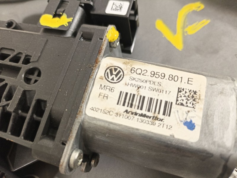 Recambio de elevalunas delantero derecho para skoda fabia (5j2 ) sport referencia OEM IAM 5j1837402b  6q2959801