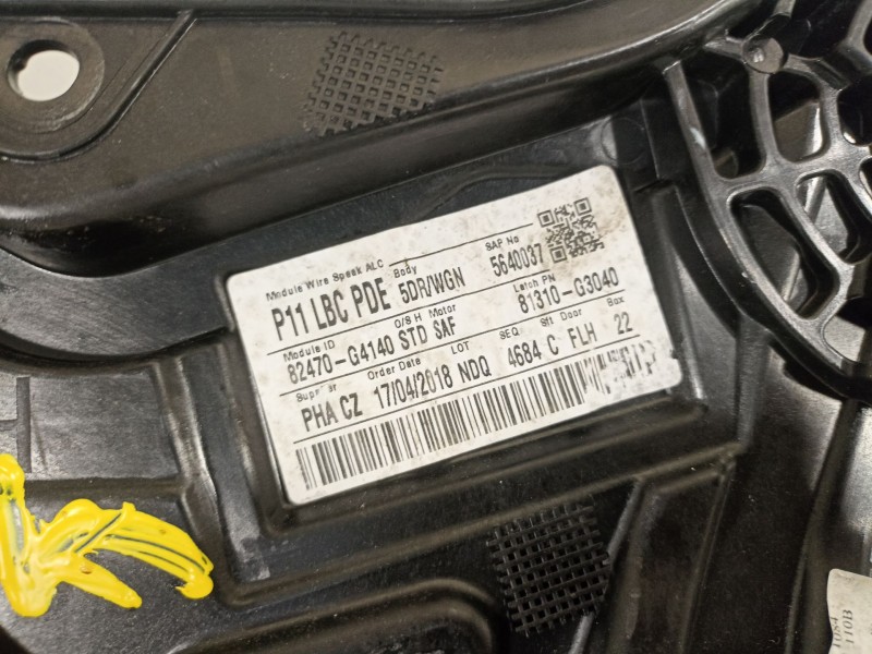 Recambio de elevalunas delantero izquierdo para hyundai i30 (pd) essence referencia OEM IAM 82470g4140  82450G4010