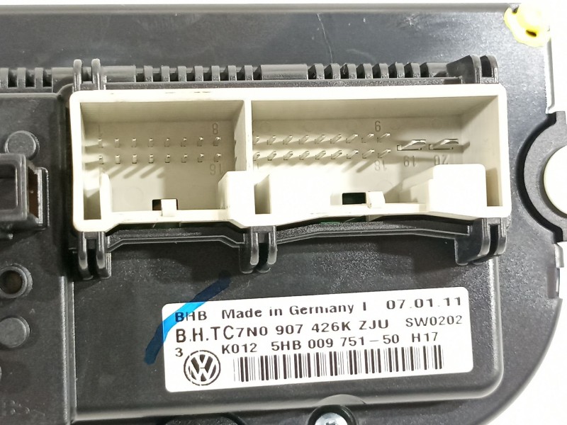 Recambio de mando climatizador para volkswagen golf vi (5k1) 1.6 tdi referencia OEM IAM 7N0907426K  