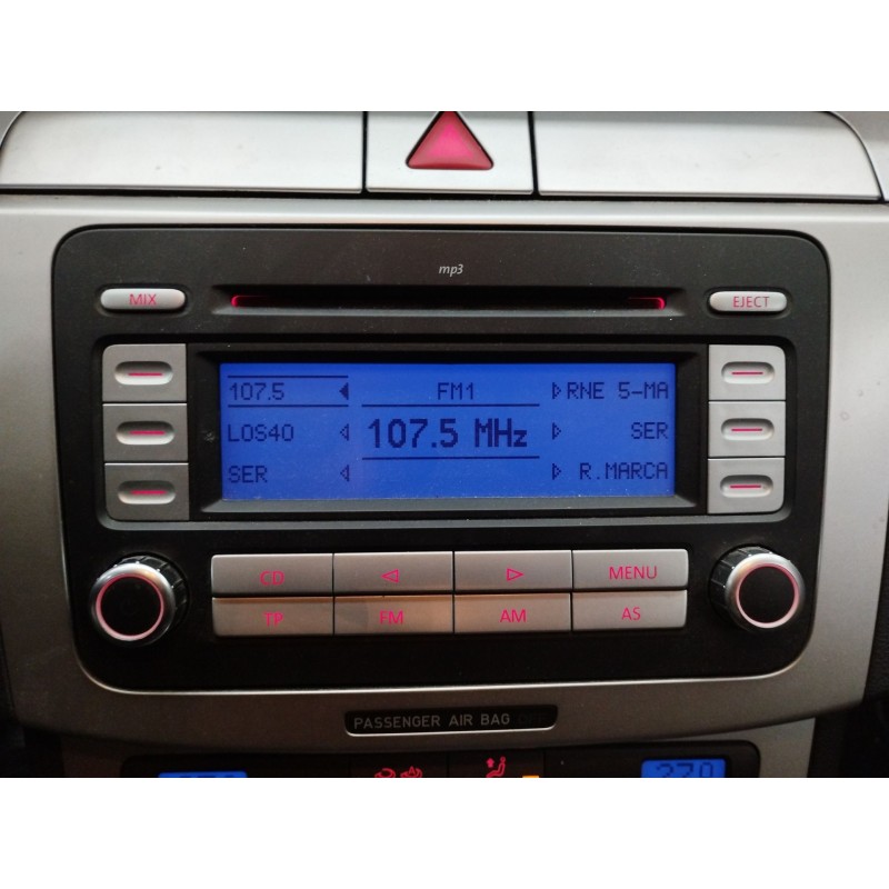 Recambio de sistema audio / radio cd para volkswagen passat berlina (3c2) advance referencia OEM IAM   