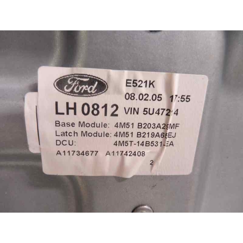 Recambio de elevalunas delantero izquierdo para ford focus berlina (cap) sport referencia OEM IAM 4M51B045H17AA 4M51B203A29MF 4M