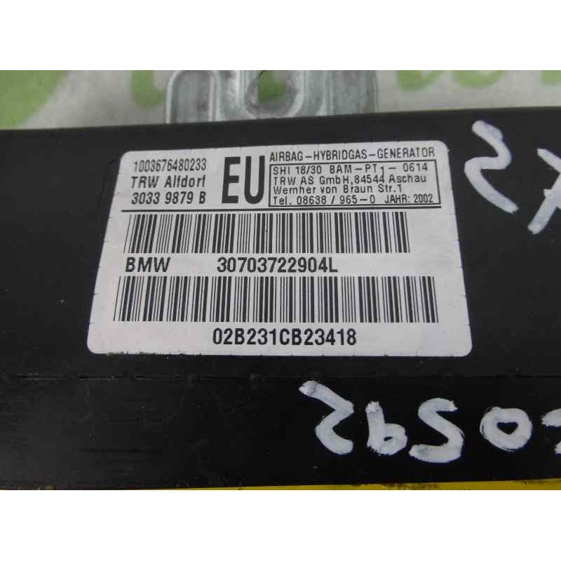 Recambio de airbag lateral delantero izquierdo para bmw serie 3 berlina (e46) 330d referencia OEM IAM 3073722904L 1003676480233 