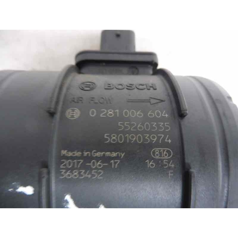 Recambio de caudalimetro para fiat ducato furgón 35 (290) 150 (rs: 3450 mm) (l2h1) referencia OEM IAM 55260335  0281006604