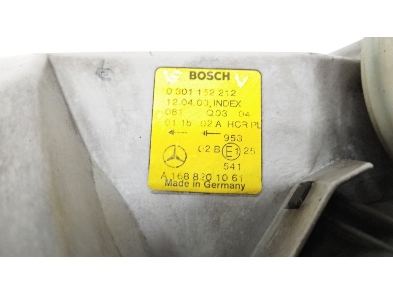 Recambio de faro derecho para mercedes-benz clase a (w168) 170 cdi (168.008) referencia OEM IAM A1688201061  0301152212