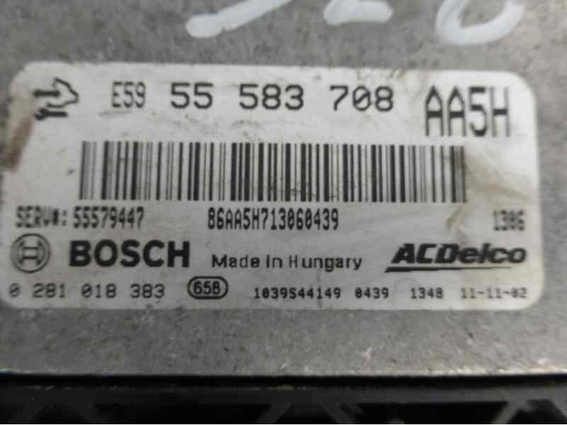 Recambio de centralita motor uce para chevrolet aveo berlina hatchback lt+ referencia OEM IAM 55583708  0281018383