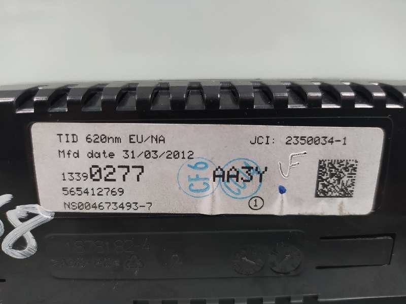 Recambio de pantalla multifuncion para opel meriva b design edition referencia OEM IAM 13390277 565412769 23500341