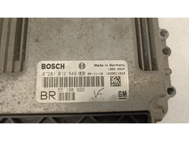 Recambio de centralita motor uce para opel zafira b cosmo referencia OEM IAM 55198922  