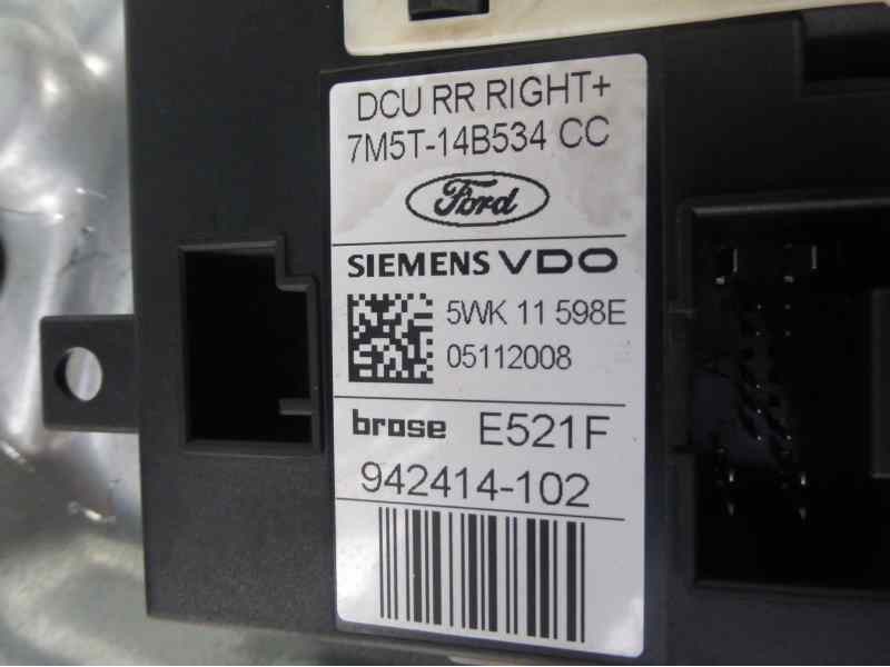 Recambio de elevalunas trasero derecho para ford focus lim. (cb4) titanium referencia OEM IAM 7M5T14B534AC 7M5T14B534CC 