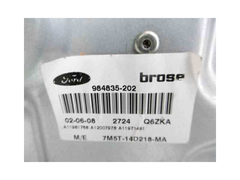 Recambio de elevalunas trasero izquierdo para ford focus lim. (cb4) titanium referencia OEM IAM 7M5T14D218MA  7M5T14B534AC