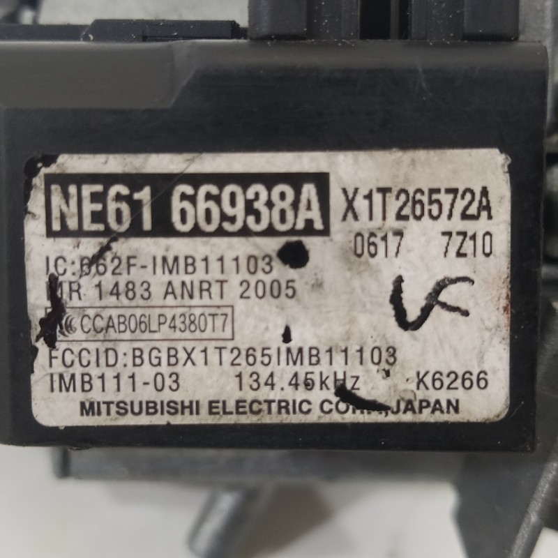 Recambio de conmutador de arranque para mazda mx-5 (nc) 1.8 active (93kw) referencia OEM IAM NE6166938A  