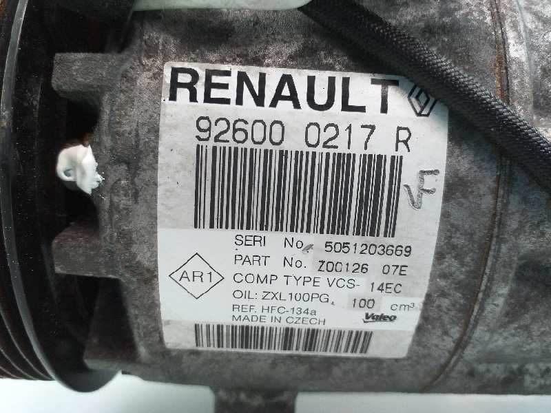 Recambio de compresor aire acondicionado para renault clio iv dynamique referencia OEM IAM 926000217R  Z0012607E
