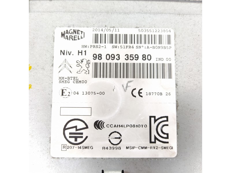 Recambio de sistema navegacion gps para citroën c4 cactus feel referencia OEM IAM 9809335980  
