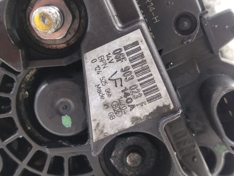 Recambio de alternador para audi a3 (8p) 2.0 tdi attraction (dpf) referencia OEM IAM 06F903023F 124525066 