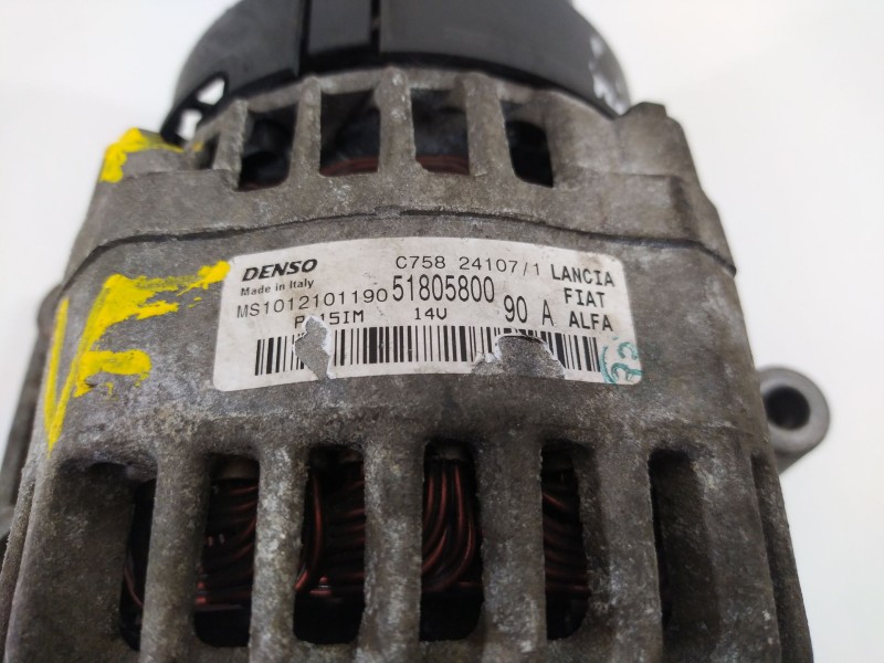 Recambio de alternador para lancia musa (184) 1.3 16v multijet oro (66kw) referencia OEM IAM 51805800   Recambio de alternador para lancia musa (184) 1.3 16v multijet oro (66kw) referencia OEM IAM 51805800