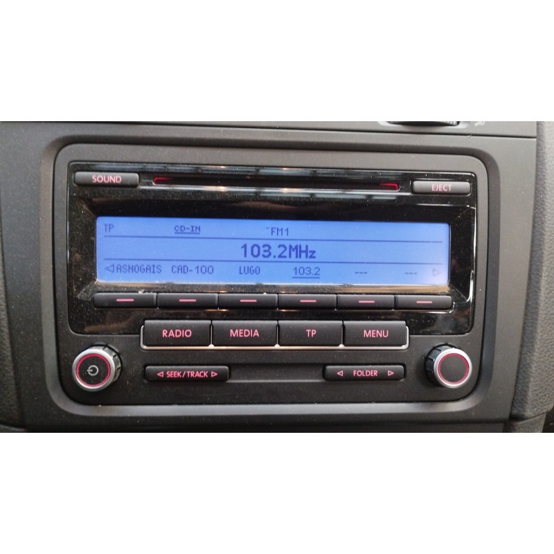 Recambio de sistema audio / radio cd para volkswagen golf vi (5k1) advance referencia OEM IAM 1K0035186AA  