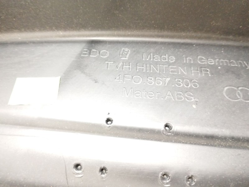 Recambio de guarnecido puerta trasera derecha para audi s6 berlina (4f2) 5.2 referencia OEM IAM 4F0867306  