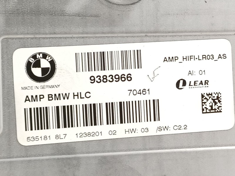 Recambio de amplificador para bmw serie 3 touring (f31) 320d referencia OEM IAM 1238938966  938966