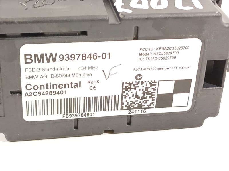 Recambio de modulo electronico para bmw serie 3 touring (f31) 320d referencia OEM IAM 61359397846  939784601