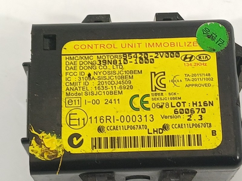 Recambio de centralita inmovilizador para kia soul ( ) concept referencia OEM IAM 954202V000  