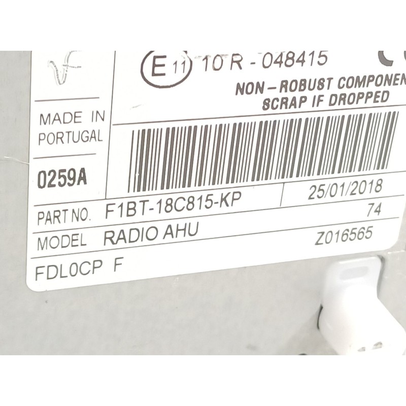 Recambio de sistema audio / radio cd para ford focus turn. st-line b&r referencia OEM IAM F1BT18C815KP  