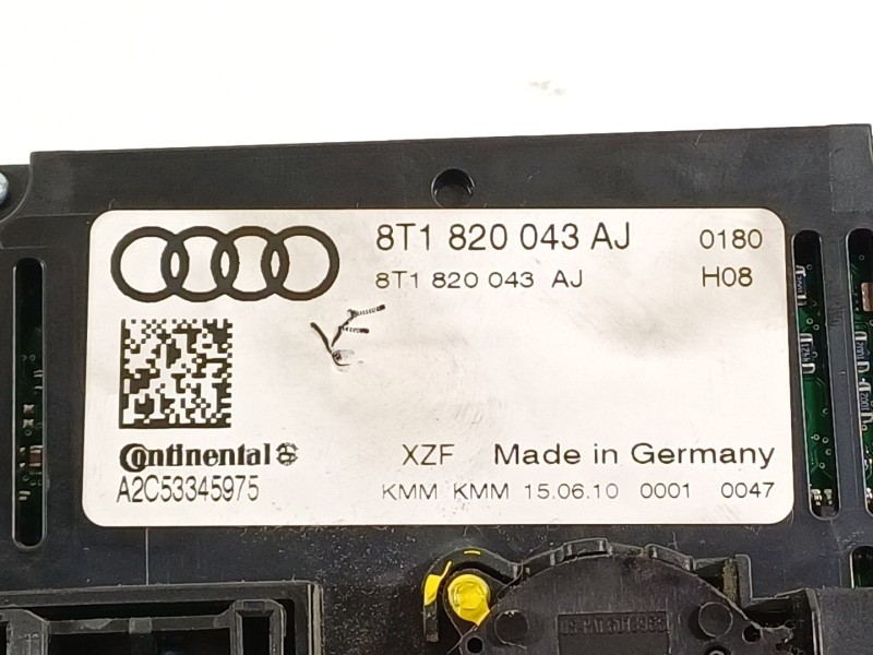 Recambio de mando climatizador para audi a5 coupe (8t) 2.0 tdi referencia OEM IAM 8t1820043aj  