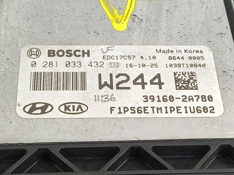 Recambio de centralita motor uce para kia soul ( ) concept referencia OEM IAM 391602A780 0281033432 