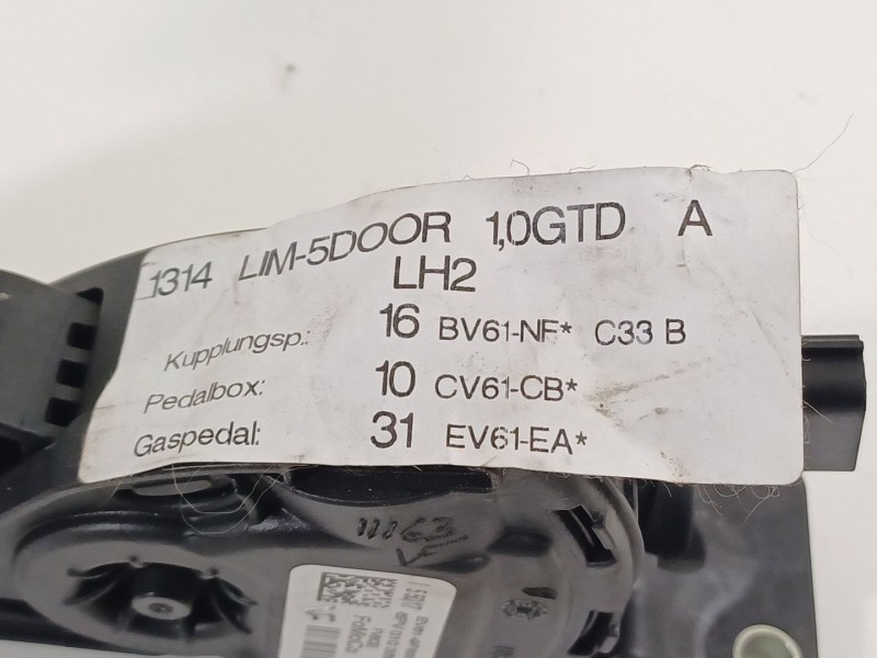 Recambio de potenciometro pedal para ford focus turn. st-line b&r referencia OEM IAM EV619F836EA  