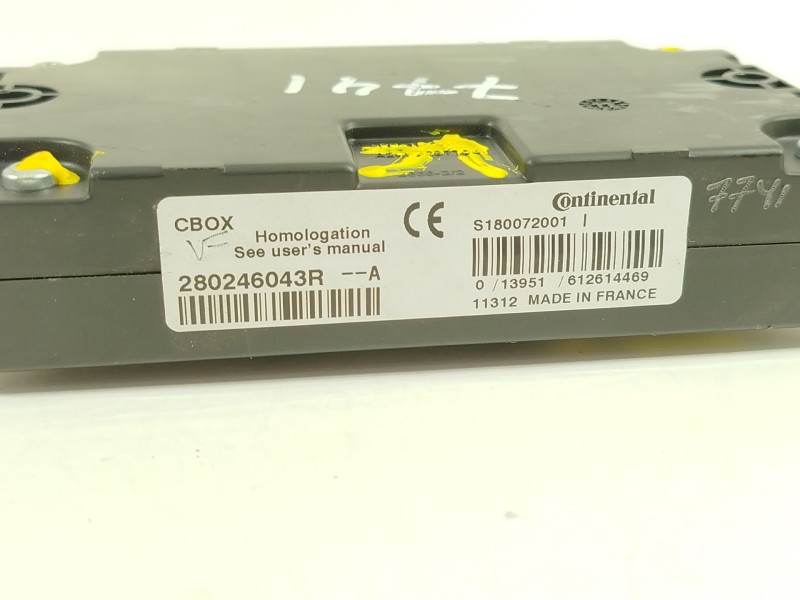 Recambio de modulo electronico para renault megane iii berlina 5 p dynamique referencia OEM IAM 280246043R  