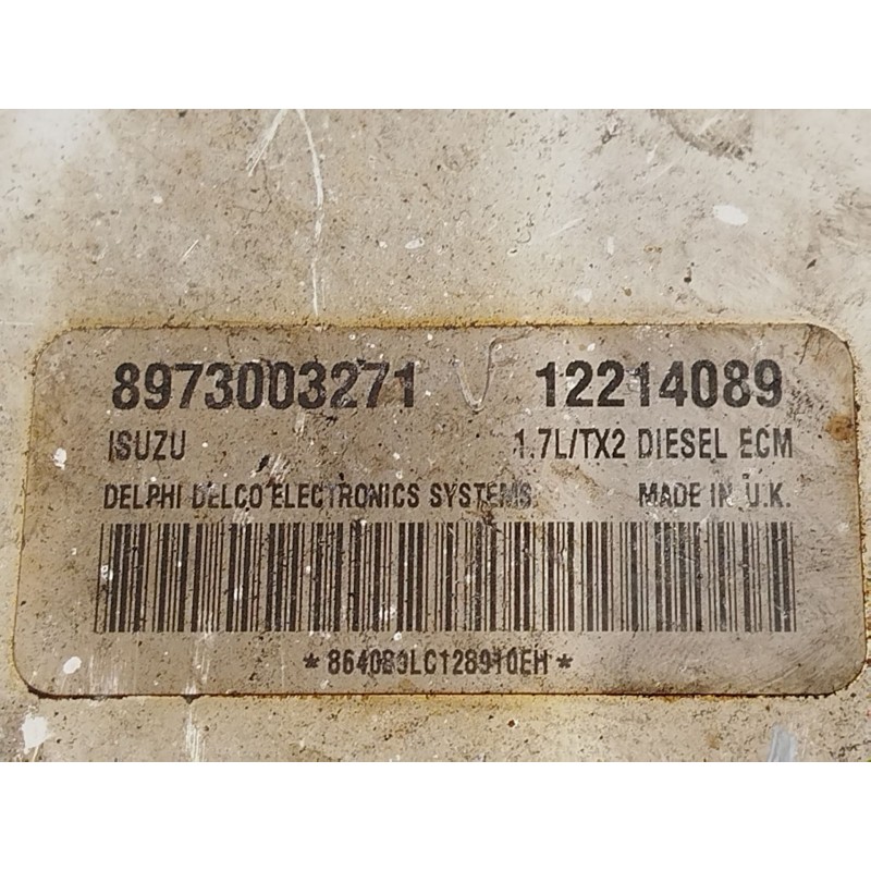 Recambio de centralita motor uce para opel combo tour 1.7 di 16v referencia OEM IAM 8973003271  12214089