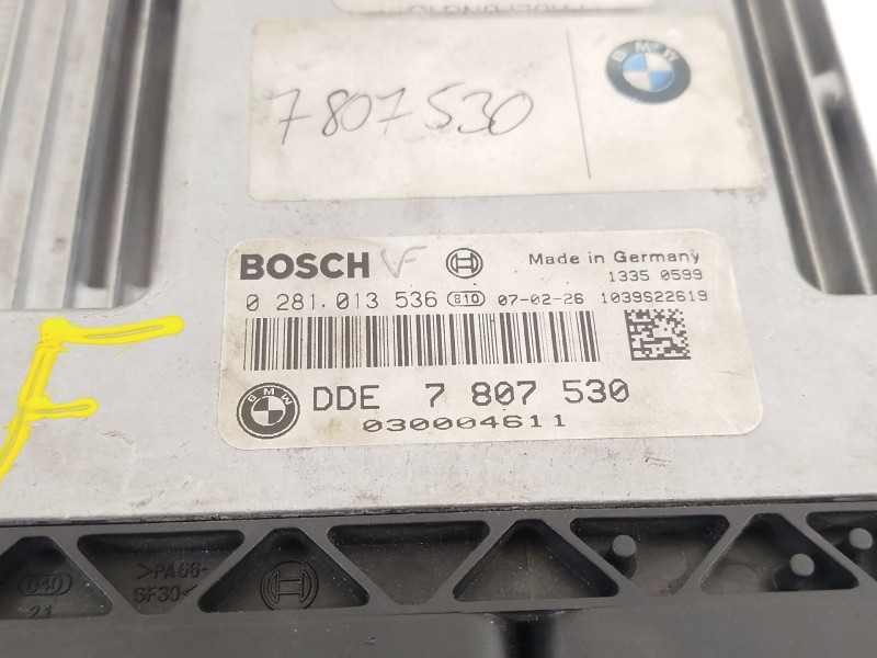 Recambio de centralita motor uce para bmw 3 coupé (e92) 320 i referencia OEM IAM 7807530  0281013536
