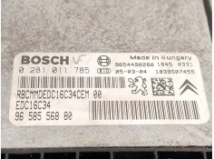 Recambio de centralita motor uce para citroën c3 i (fc_, fn_) 1.4 hdi referencia OEM IAM 9658556880  0281011785 2