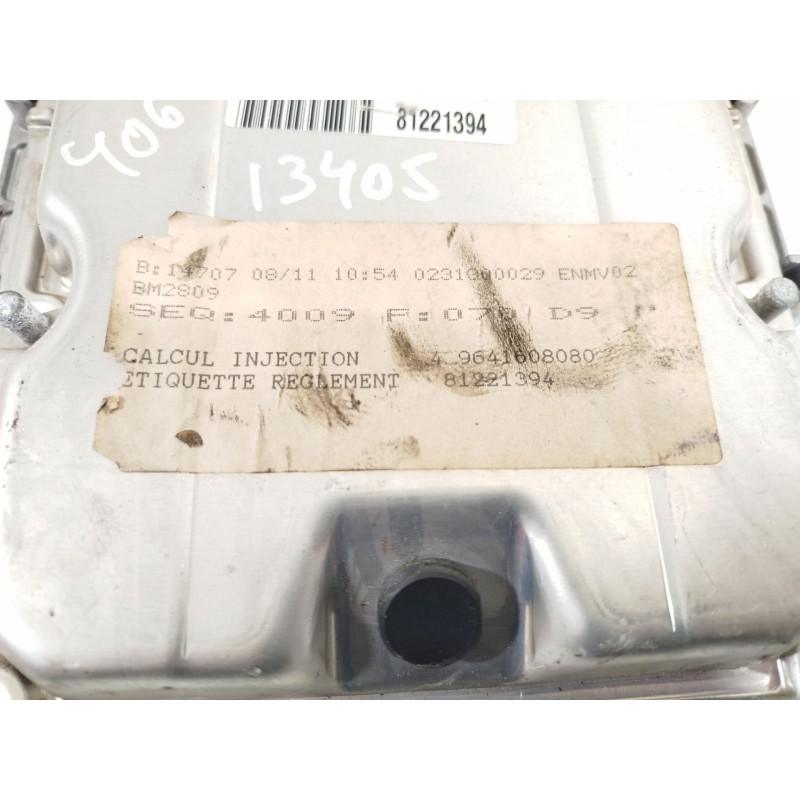 Recambio de centralita motor uce para peugeot 406 (8b) 2.0 hdi 110 referencia OEM IAM 9641608080  0281010363