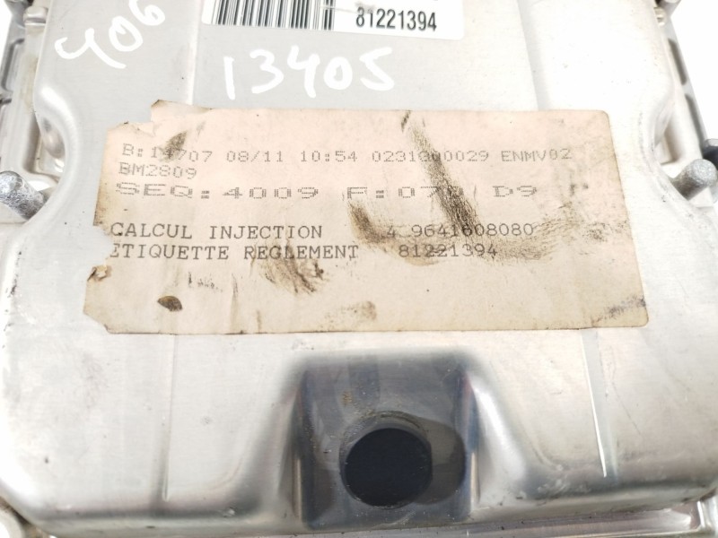 Recambio de centralita motor uce para peugeot 406 (8b) 2.0 hdi 110 referencia OEM IAM 9641608080  0281010363