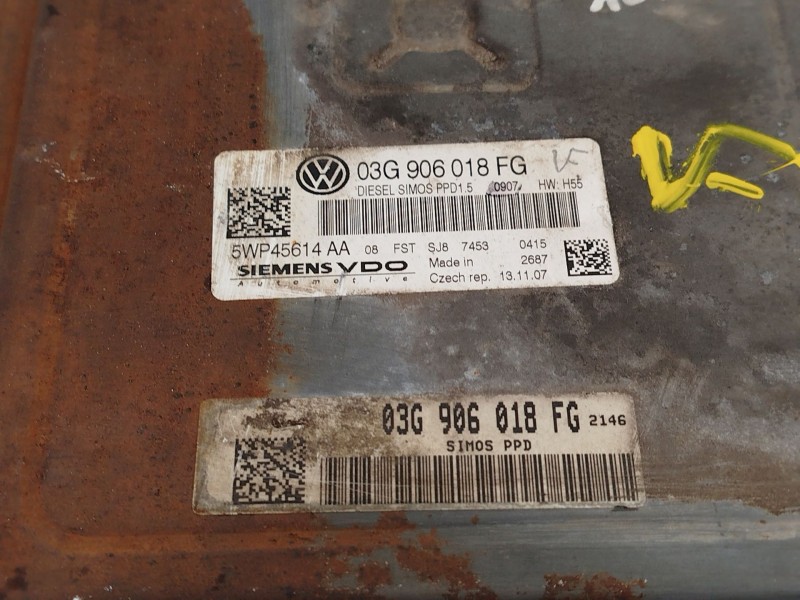 Recambio de centralita motor uce para volkswagen passat berlina (3c2) advance referencia OEM IAM 03G906018FG  5WP45614AA