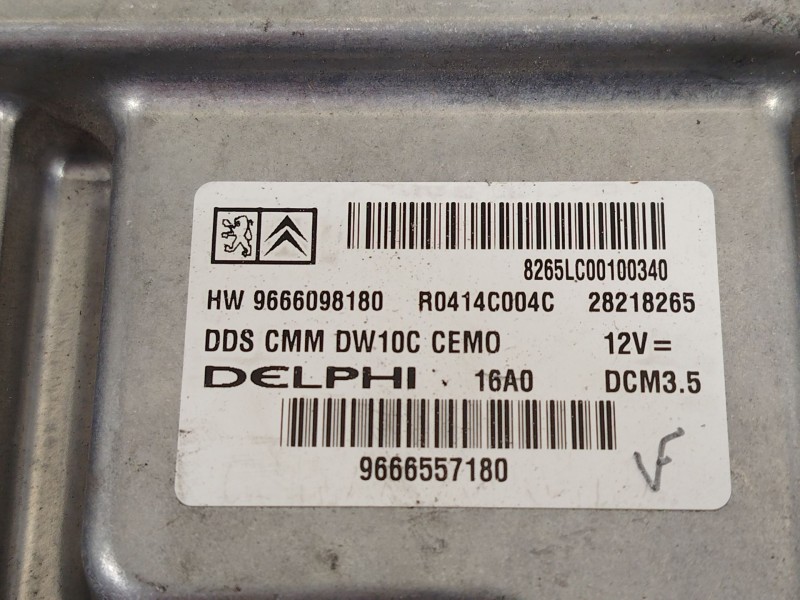 Recambio de centralita motor uce para peugeot 407 (6d_) 2.0 hdi (6drhha) referencia OEM IAM 9666557180  9666098180