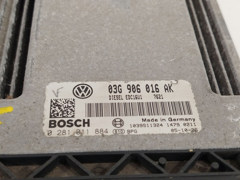 Recambio de centralita motor uce para seat leon (1p1) stylance / style referencia OEM IAM 03G906016AK  0281011884 Recambio de centralita motor uce para seat leon (1p1) stylance / style referencia OEM IAM 03G906016AK  0281011884