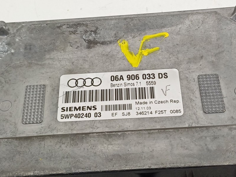 Recambio de centralita motor uce para audi a3 (8p) 1.6 ambiente referencia OEM IAM 06A906033DS  5WP40240