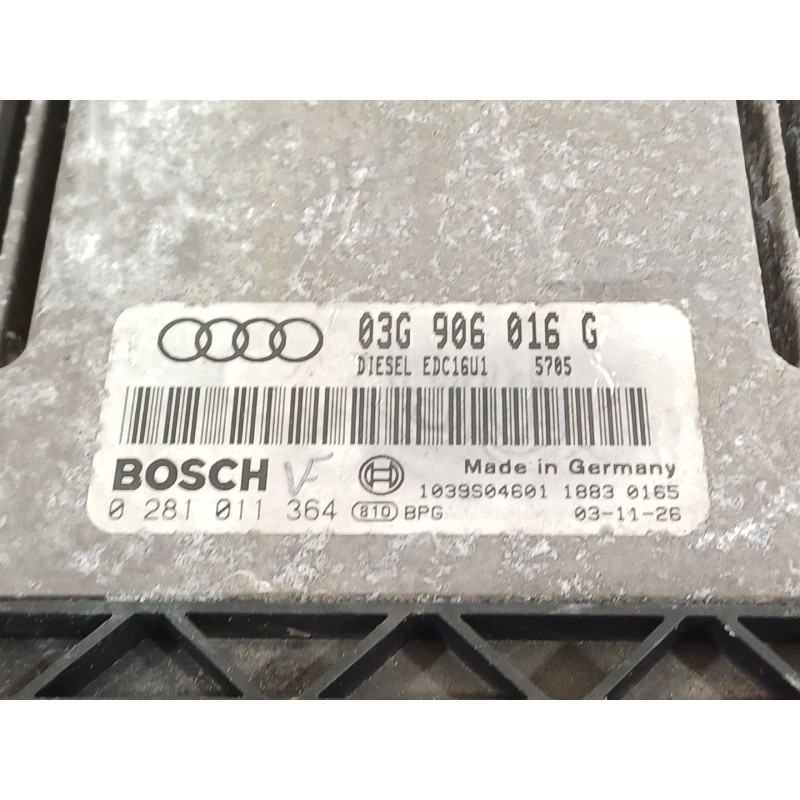 Recambio de centralita motor uce para audi a3 (8p1) 2.0 tdi 16v referencia OEM IAM 03G906016G  0281011364