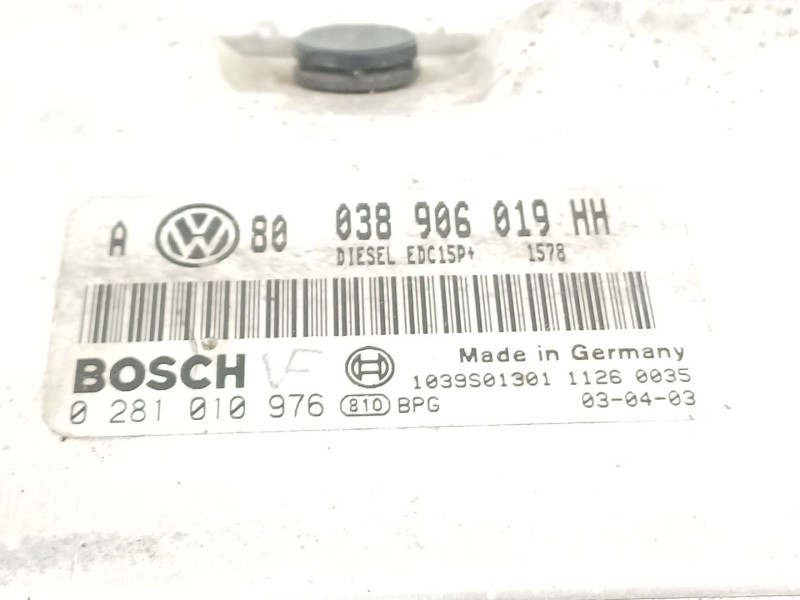 Recambio de centralita motor uce para volkswagen golf iv berlina (1j1) highline referencia OEM IAM 038906019HH  0281010976