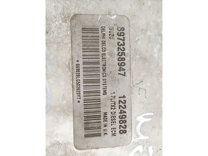 Recambio de centralita motor uce para opel meriva enjoy referencia OEM IAM 8973258947  12249828