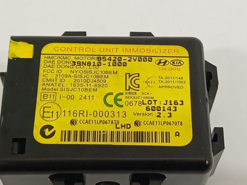 Recambio de centralita inmovilizador para kia ceed (cd) 1.0 t-gdi referencia OEM IAM 954202V000  
