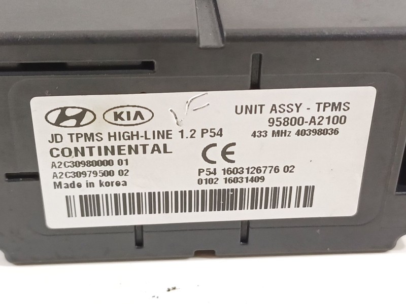 Recambio de modulo electronico para kia ceed (cd) 1.0 t-gdi referencia OEM IAM 95800A2100  